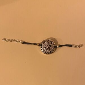 Brighten scrolled medallion bracelet.